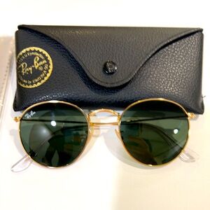 Ray Ban round metal sunglasses model 3447